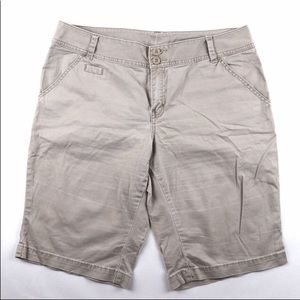Lane Bryant khaki Bermuda shorts